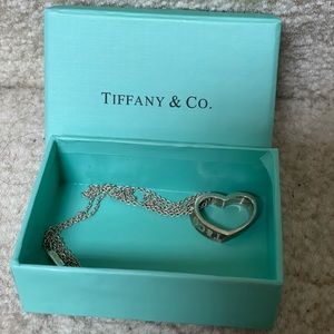 Tiffany & Co sterling silver heart necklace